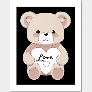 Valentine Teddy Bear Posters and Art